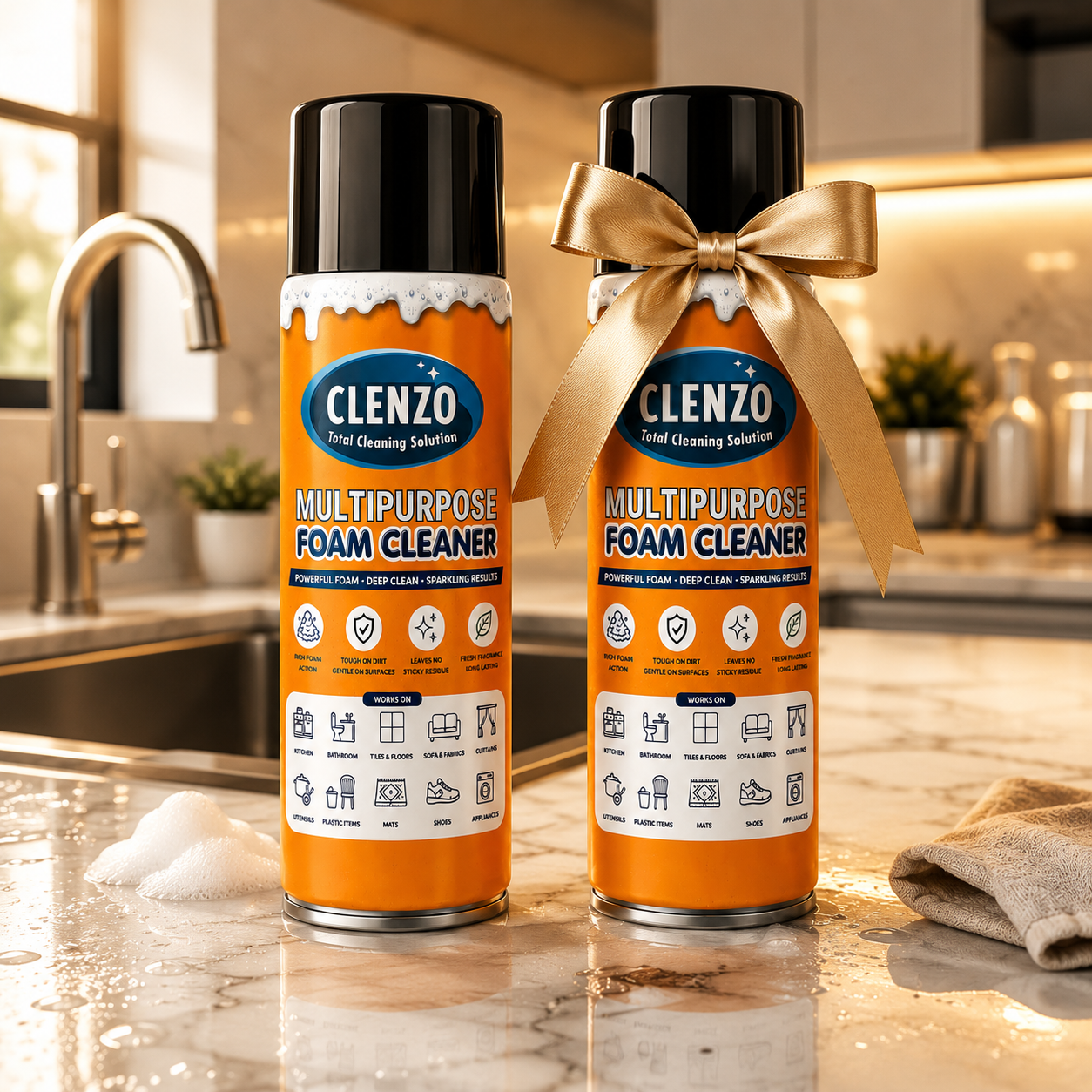 Clenzo Multipurpose Foam Cleaner| BOGO Offer