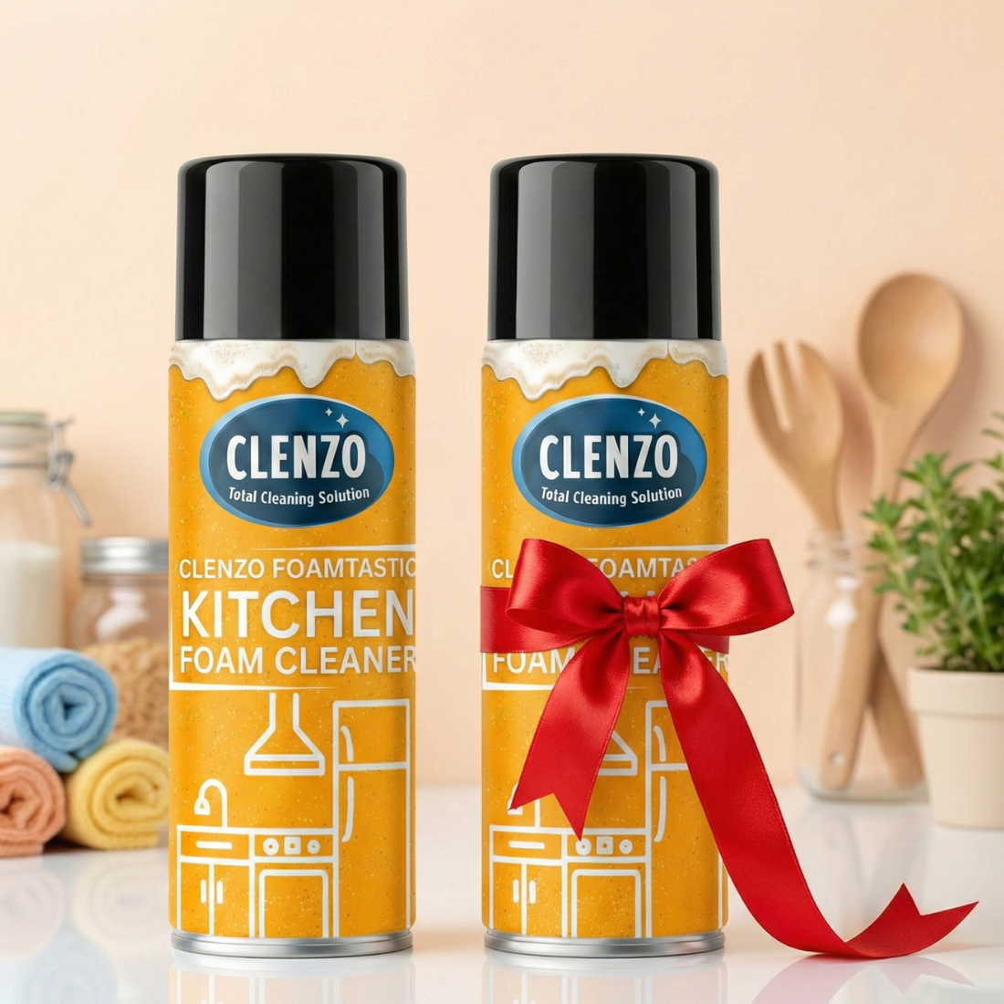 Clenzo Foamtastic | India's 1st 100% Natural Kitchen Foam Cleaner & Disinfectant