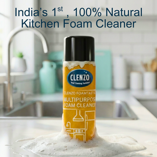 Clenzo Foamtastic | India's 1st 100% Natural Kitchen Foam Cleaner & Disinfectant